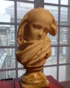 Auguste Rodin\'s Alsatian Orphan marble sculpture