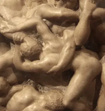 Battle of the Centaurs relief sculpture by Michelangelo