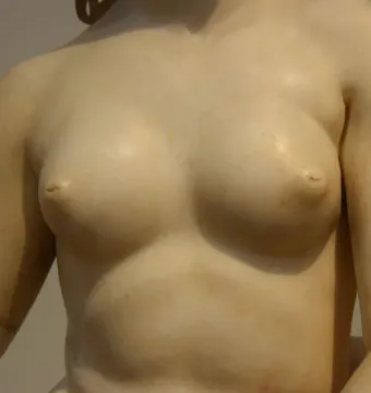 Aphrodite, Pan and Eros sculpture in the National Archaeological Museum in Athens.