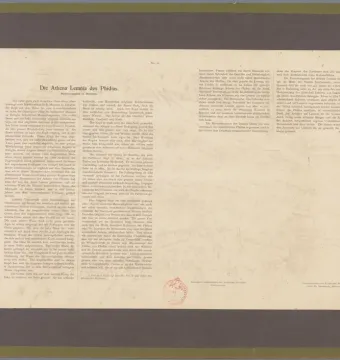 A printed German page titled Die Athena Lemnia des Phidias.