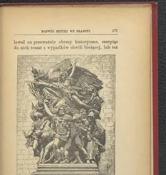 La Marseillaise relief sculpture showing a winged woman leading armored men in upward movement.