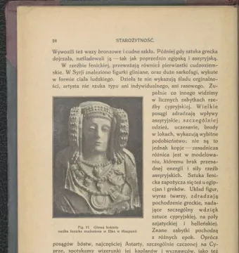 Lady of Elche bust with elaborate headdress, large disc earrings, and ornate necklaces