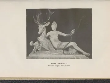 Fountain of Diana, a classical marble sculpture of a reclining nude woman with a bow, a deer, and a hound.