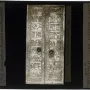 Gniezno Doors with bronze relief panels and circular door knockers
