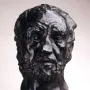 Bust of Man with the Broken Nose showing a bearded face with a furrowed brow and asymmetrical nose.
