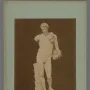 Hermes Belvedere marble statue of a standing nude male figure with curly hair and a draped cloak.