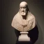 Marble bust of Pope Gregory XV in ornate ecclesiastical robes