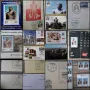 Collection of philatelic items featuring the Gommateshwara statue.