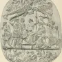 Oval monochrome relief of the Great Cameo of France showing densely arranged figures in three horizontal registers.