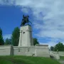 Tatishchev Monument showing a rider on a rearing horse atop a tall stone pedestal.