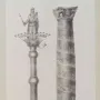 Bernward Column with a spiral band of figural reliefs around the shaft and a decorated capital at the top.