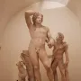 Ludovisi Dionysus with a satyr and a crouching panther holding grapes