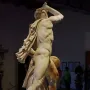 Ludovisi Gaul marble sculpture of a muscular figure holding a dagger aloft, with a fallen figure below.