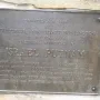 Bronze plaque mounted on a rough stone wall for the Israel Putnam equestrian statue