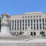 George Gordon Meade Memorial on a stone plaza in front of a courthouse building.