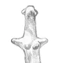 Pencil drawing of the Venus of Langenzersdorf, showing a stylized female figurine with an elongated neck and rounded hips.
