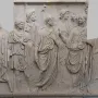 Cancelleria Reliefs marble frieze with draped figures, including several damaged and headless figures.